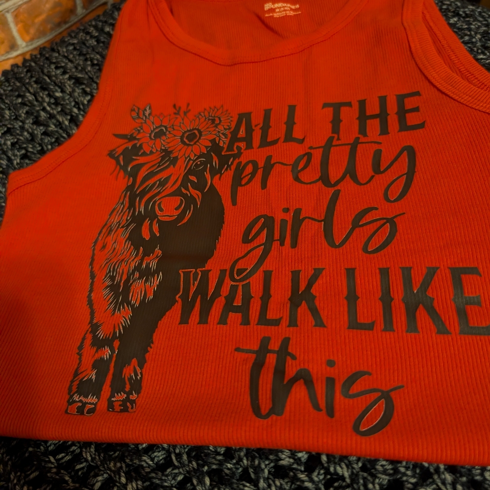 No Boundaries Vibrant Red Tank Top